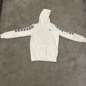 White and Black Puma Hoodie